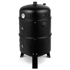 Black Smoked Charcoal Oven (Color: Black)