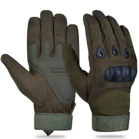XG-TG1 Tactical Self Defense Gloves Hard Knuckle (Full Finger) (Color: Army Green|Black|Khaki)
